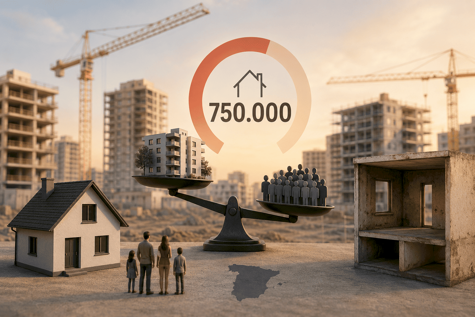 España necesita más viviendas: el déficit habitacional seguirá creciendo